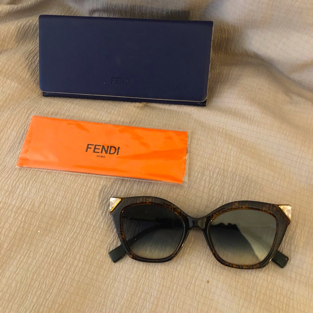 Fendi Baguette Sunglasseswith elegant stones.  Excellent condition!